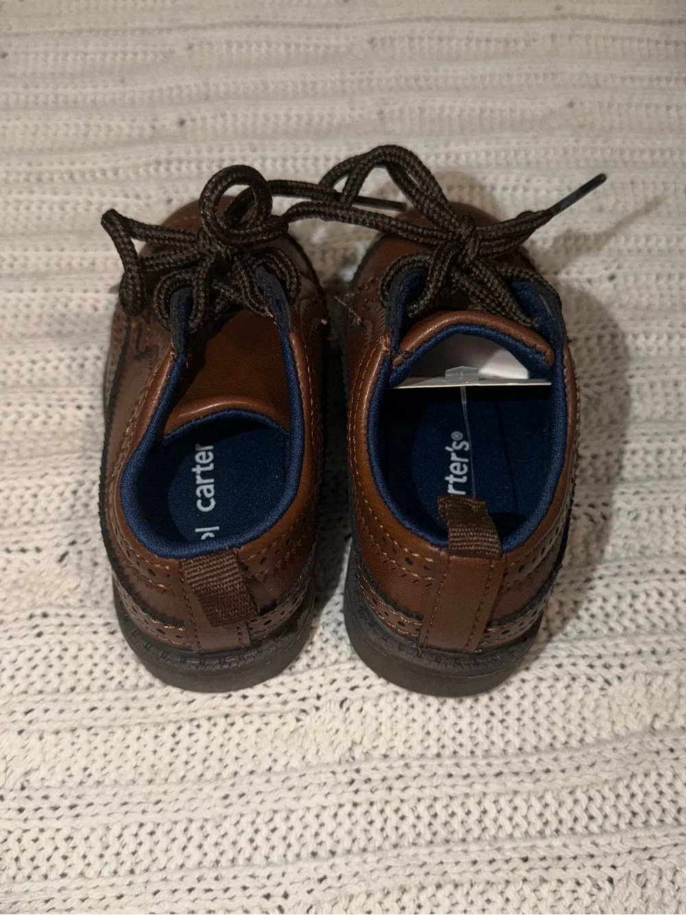 Classic Brown Kids Dress Shoes - Leather Wingtip